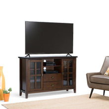 Load image into Gallery viewer, Artisan Tall TV Media Stand in Russet Brown - Simpli Home AXCRART17-RUS