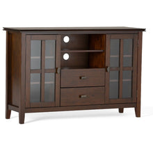 Load image into Gallery viewer, Artisan Tall TV Media Stand in Russet Brown - Simpli Home AXCRART17-RUS