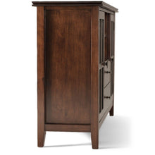 Load image into Gallery viewer, Artisan Tall TV Media Stand in Russet Brown - Simpli Home AXCRART17-RUS