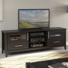 Load image into Gallery viewer, Jackson Espresso Extra Wide TV Stand, for TVs up to 80&quot;