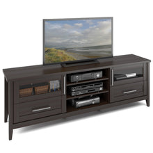 Load image into Gallery viewer, Jackson Espresso Extra Wide TV Stand, for TVs up to 80&quot;