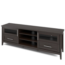 Load image into Gallery viewer, Jackson Espresso Extra Wide TV Stand, for TVs up to 80&quot;