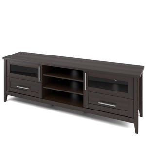 Jackson Espresso Extra Wide TV Stand, for TVs up to 80"