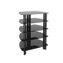 Load image into Gallery viewer, Laguna Satin Black Glass Component Stand Model #: TRL-801-C